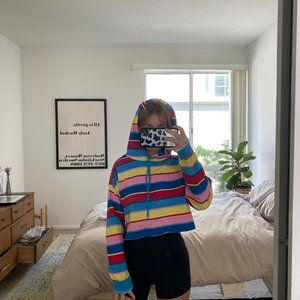 URBAN OUTFITTERS OUT FROM UNDER CROPPED HOODIE